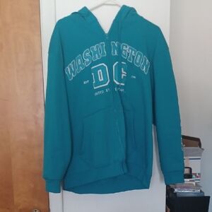 Teal Washington DC Hoodie